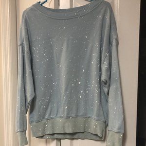 Blue Speckled Sweatshirt